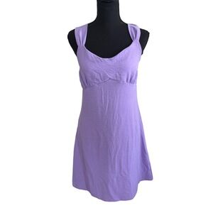Rolla Coster Womens Y2K Babydoll Cottagecore Mini Dress Size M Purple Coquette